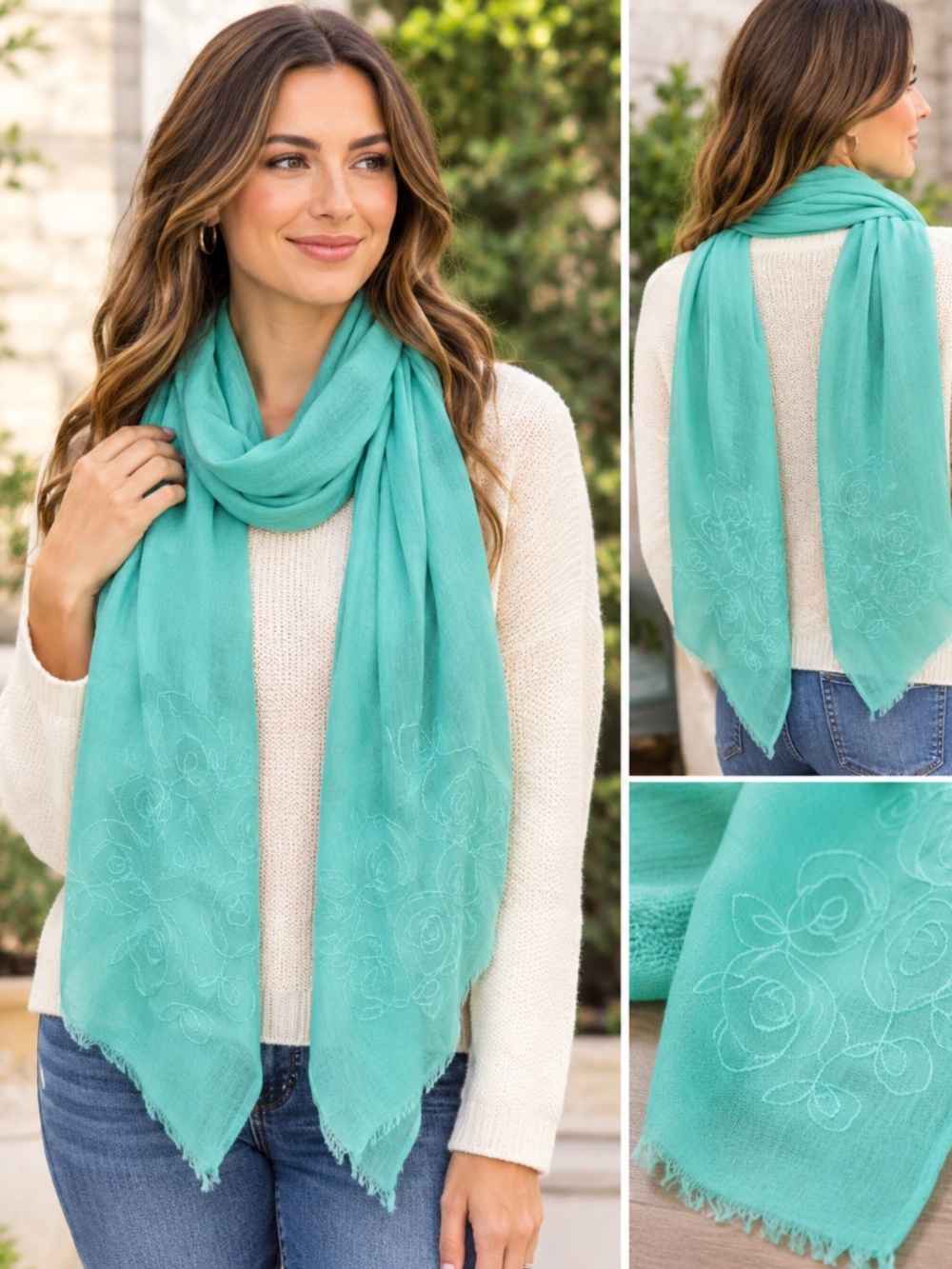 NWT Rickiās Womenās Long Scarf